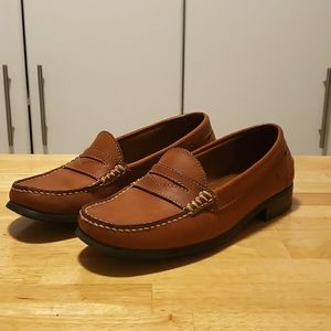 EUC Etienne Aigner Brown Leather Loafers